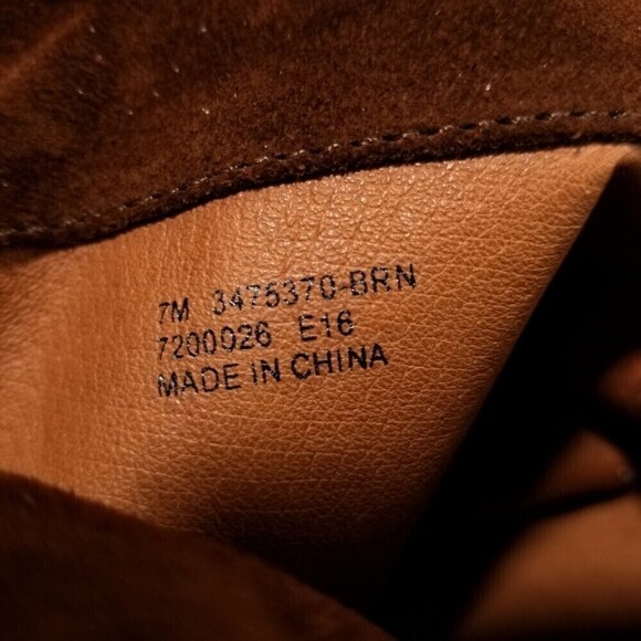 FRYE Clara Brown Suede Over the Knee Tall Boots Western Boho Brown Block Heel - Picture 11 of 11